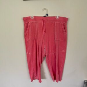 Hanes Pink terry cloth Pants